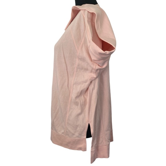 Sweaty Betty Side Slit Sweatshirt Dusty Pink Thumbholes Womens L 12 - Picture 3 of 14